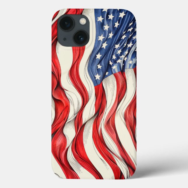 United States American Flag Case-Mate iPhone Case (Back)