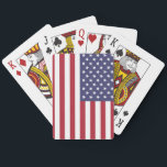 United States (American) Flag Playing Cards<br><div class="desc">Customizable World Flag Products - Please feel free to add your own text.</div>