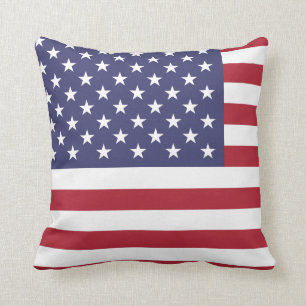 United States (American) Flag Throw Pillow