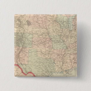 United States and Territories 2 Inch Square Button