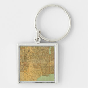United States and Territories Keychain