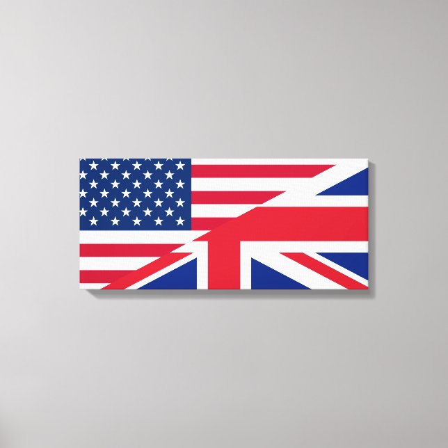 United States And United Kingdom Canvas Print (Front)