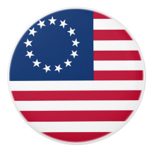 United States Betsy Ross Flag Ceramic Knob