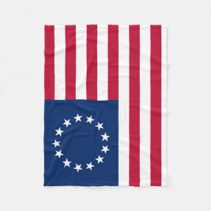 United States Betsy Ross Flag Fleece Blanket