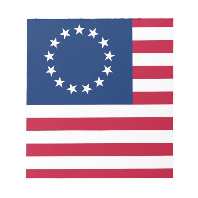 United States Betsy Ross Flag Notepad (Front)