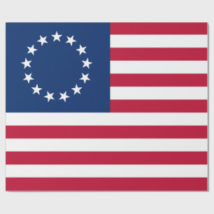 United States Betsy Ross Flag Wrapping Paper