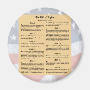 United States Bill of Rights Magnet