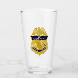 United States Border Patrol Badge Immigration Glass