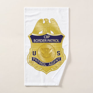 United States Border Patrol Badge Immigration Hand Towel