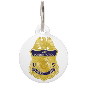 United States Border Patrol Badge Immigration Pet Tag