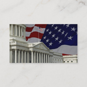 United States Capital & Flag Business Card