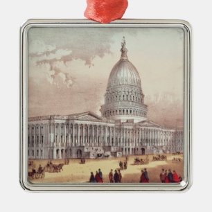 United States Capitol, Washington D.C. Metal Ornament