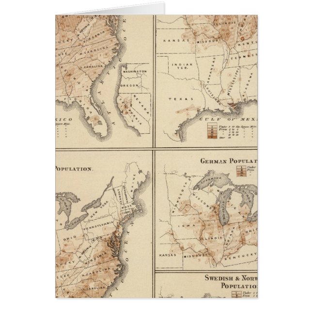 United States Census maps, 1870 (Front)