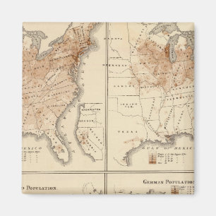 United States Census maps, 1870 Magnet