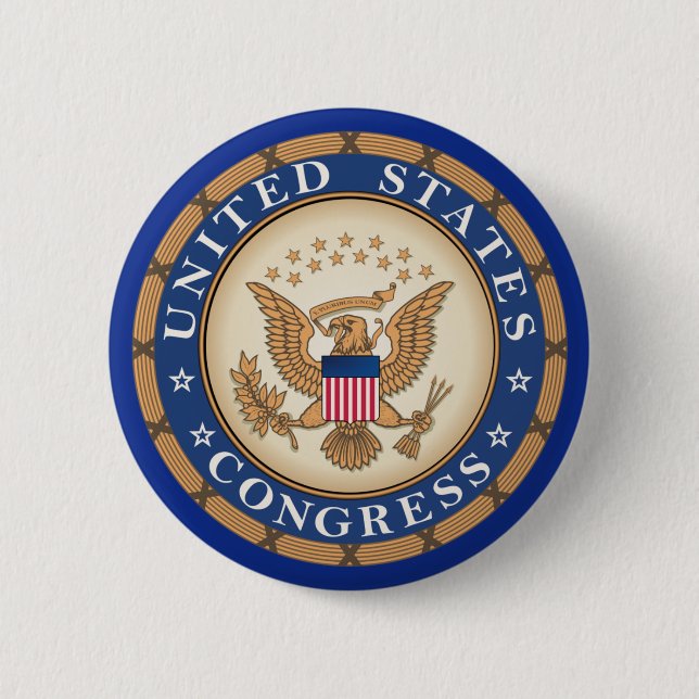 United States Congress 2 Inch Round Button (Front)