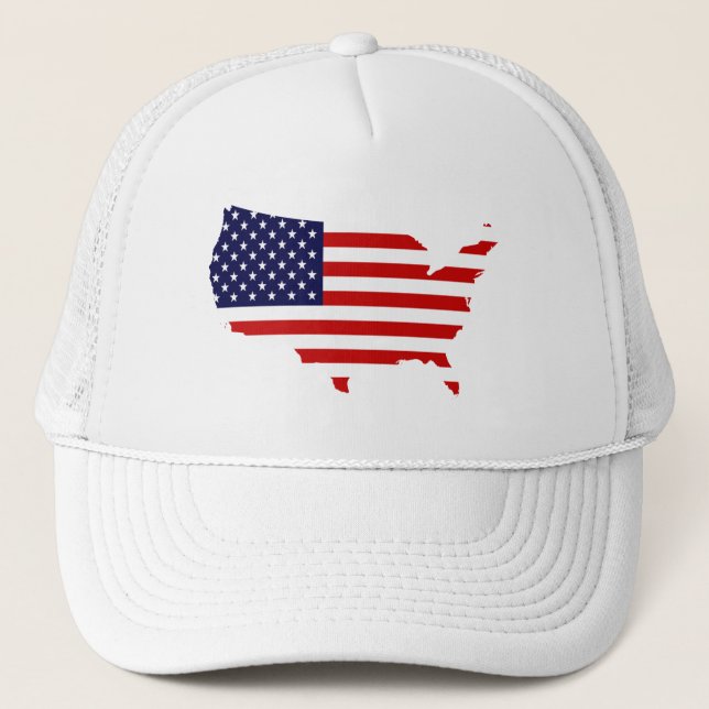 United States Country & Flag Hat (Front)