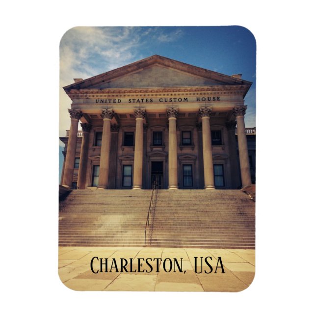 United States Custom House, Charleston, USA Magnet (Vertical)