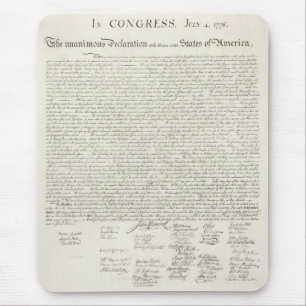 United States Declaration of Independence Mouse Pad