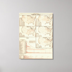 United States denominational statistics Canvas Print