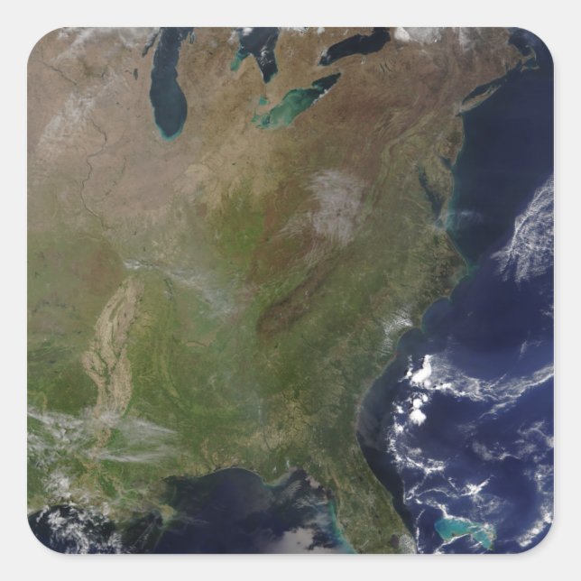 United States East Coast 2 Square Sticker (Front)