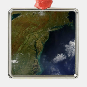 United States East Coast Metal Ornament