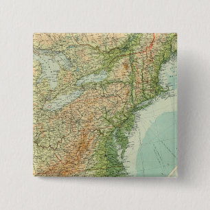 United States eastern section 2 Inch Square Button