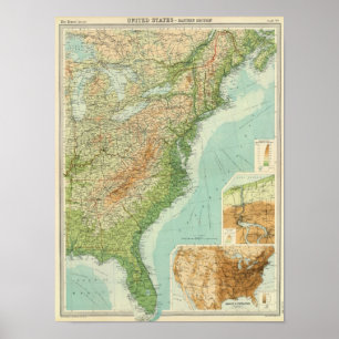 United States eastern section Poster