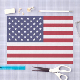 United States fashion, American Flag tissue paper