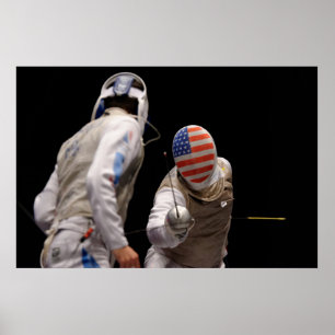 United States fencing Poster