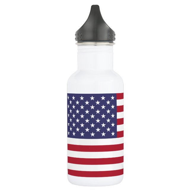 United States Flag 532 Ml Water Bottle (Left)
