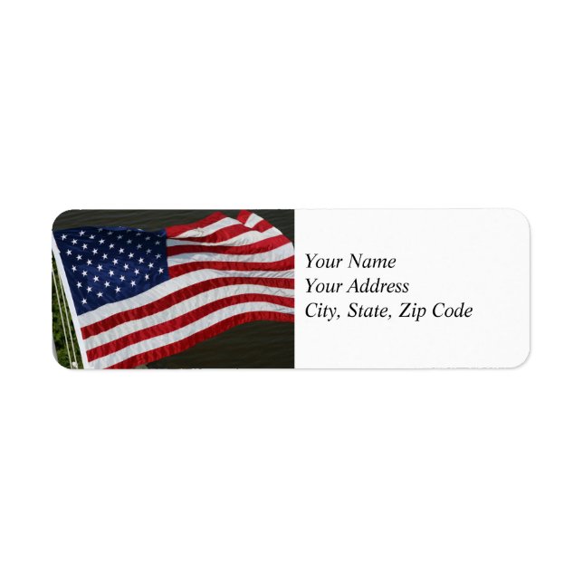 United States Flag Address Label (Front)