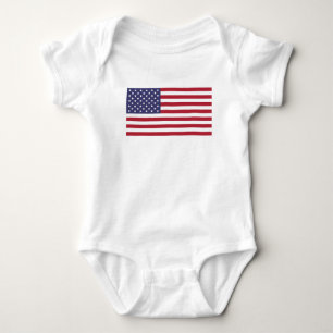 United States Flag Baby Bodysuit