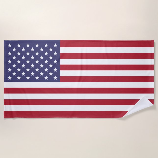 United States Flag Beach Towel (Front)