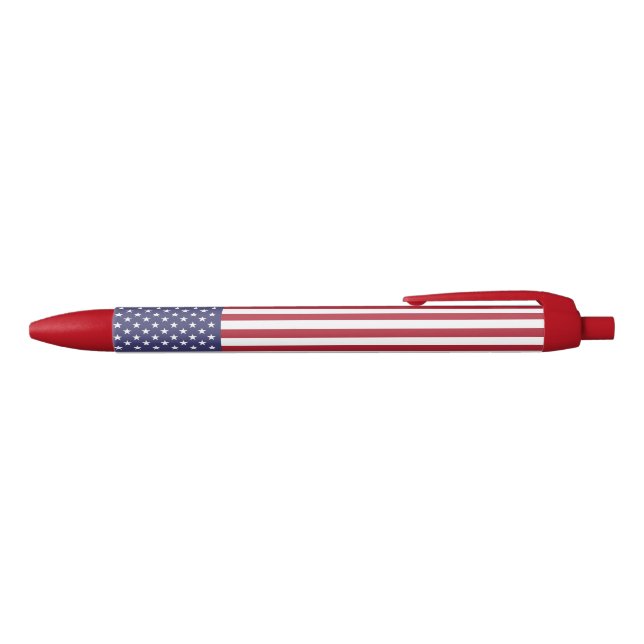 United States Flag Black Ink Pen (Top)