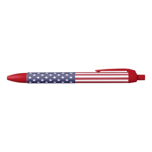 United States Flag Black Ink Pen (Top)