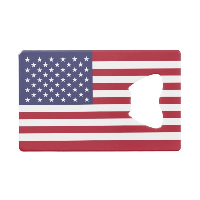 United States Flag Credit Card Bottle Opener (Front (Horizontal))