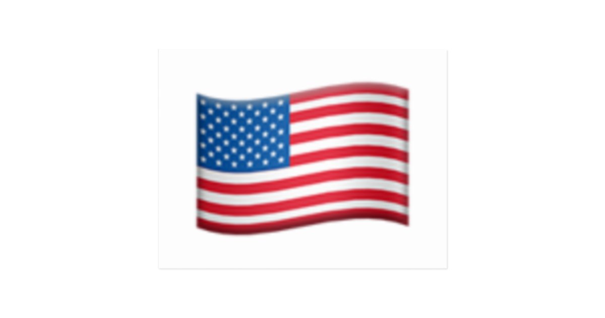 United States flag - Emoji Postcard | Zazzle.ca