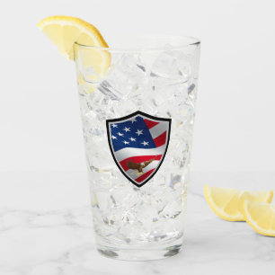 United States flag Glass