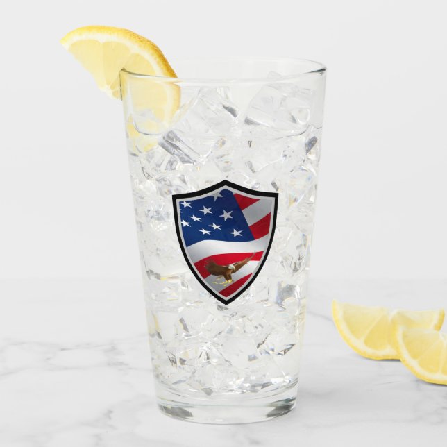 United States flag Glass (Front Ice)