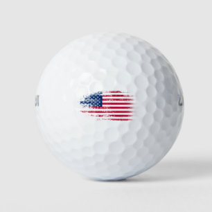 United states flag golf balls