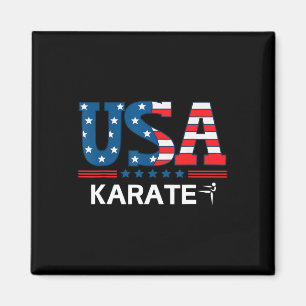 United States Flag Karate Usa Team Sport Karate Magnet
