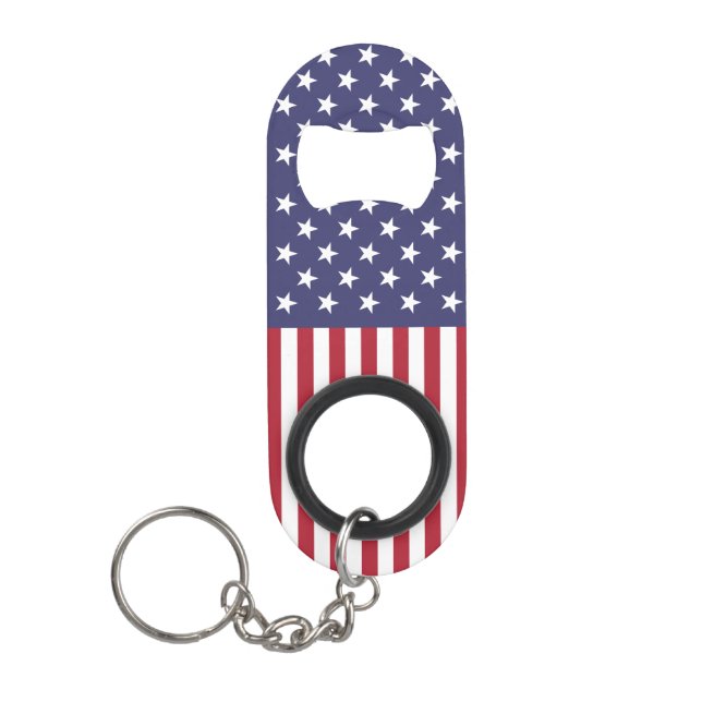 United States Flag Keychain Bottle Opener (Front)