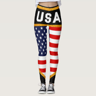 United States Flag Leggings