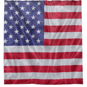 United States flag pattern on the fabric texture,