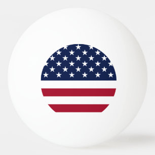 United States Flag Ping Pong Ball