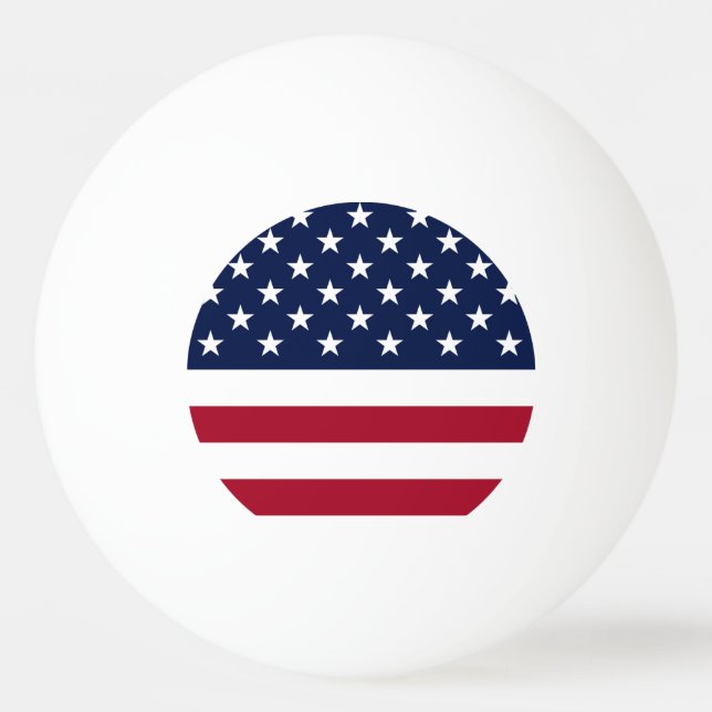 United States Flag Ping Pong Ball (Front)