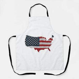 United States flag Retro Apron