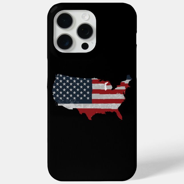 United States flag Retro Case-Mate iPhone Case (Back)