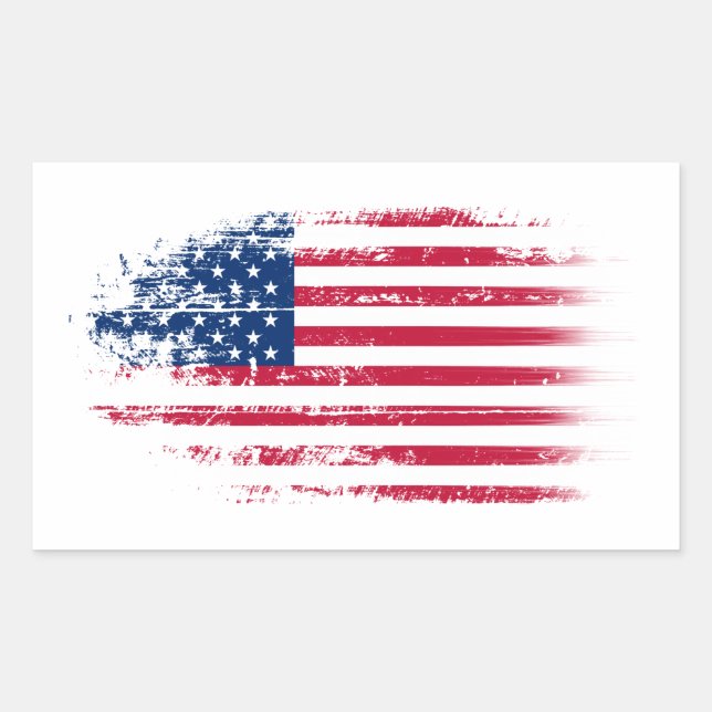 United states flag sticker (Front)