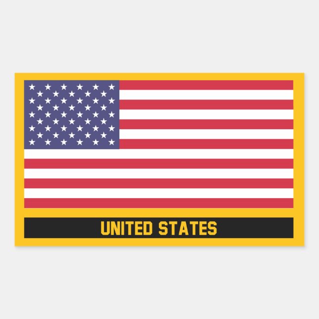 United States Flag Sticker (Front)
